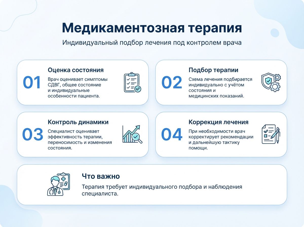 Лечение СДВГ в Волгограде у детей и взрослыхинфографика